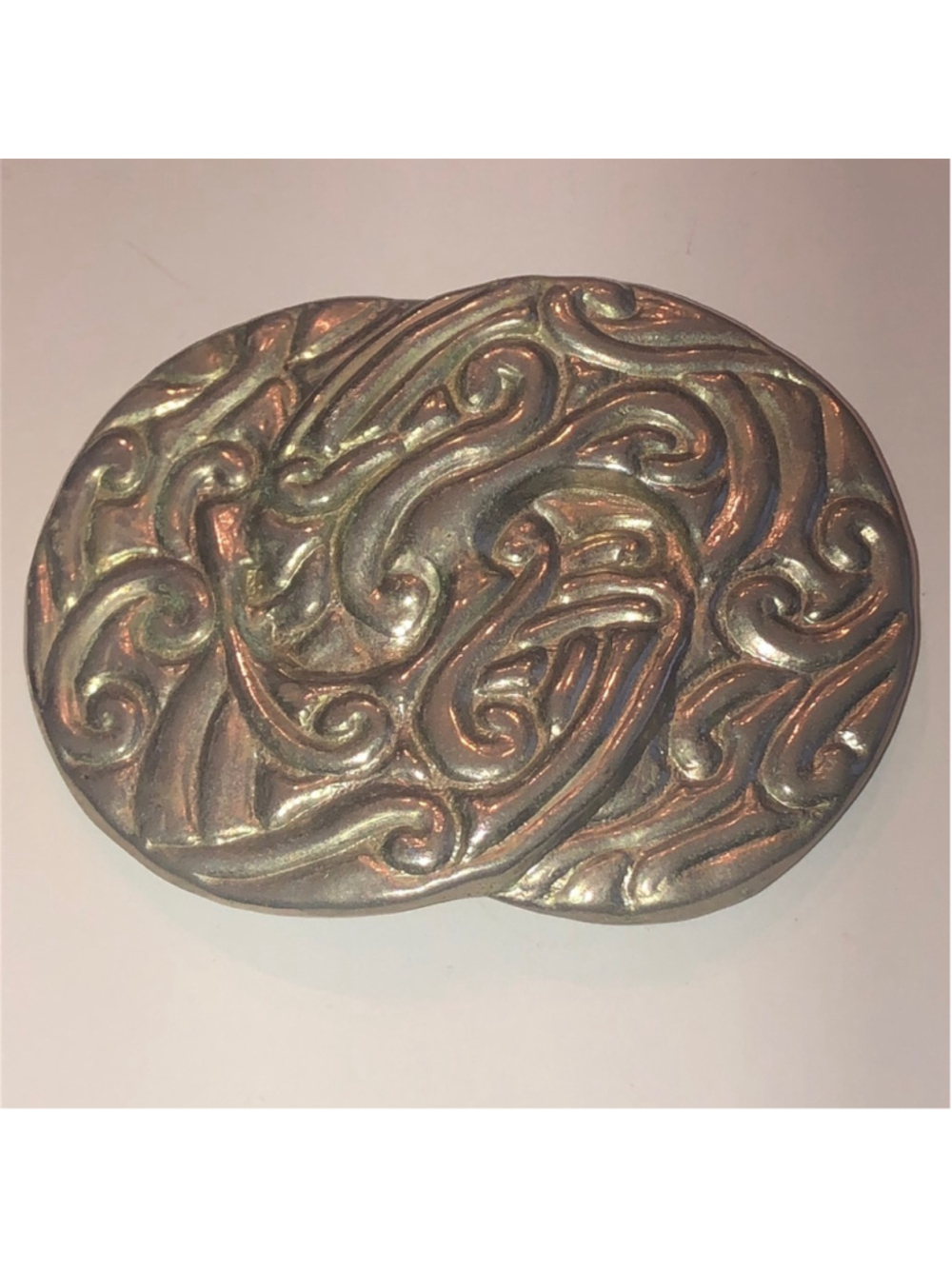 Vintage Silver Tone Western Boho Belt Buckle